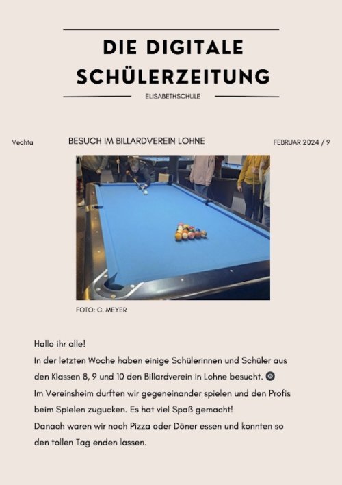 Schülerzeitung Beitrag 9